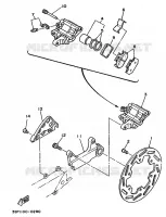 ETRIER DE FREIN ARRIERE pour Yamaha WR250Z de 1991