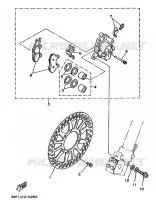 ETRIER DE FREIN AVANT pour Yamaha WR250Z de 1991