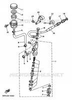MAITRE CYLINDRE DE FREIN ARRIERE pour Yamaha WR250Z de 1991