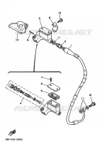 MAITRE CYLINDRE DE FREIN AVANT pour Yamaha WR250Z de 1991
