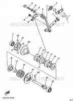 VALVE D'ECHAPPEMENT pour Yamaha WR250Z de 1991
