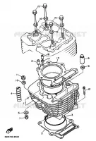 CYLINDRE pour Yamaha TT600  de 1990