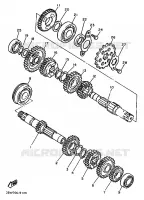 TRANSMISSION pour Yamaha TT600  de 1990