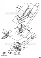 ECHAPPEMENT pour Yamaha XTZ750 de 1990