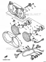 PIÈCES OPTIONNELLES   PHARE pour Yamaha XTZ750 de 1990