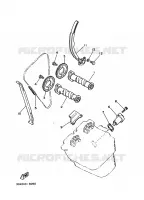 ARBRE A CAMES / CHAINE DE DISTRIBUTION pour Yamaha TT250 de 1989