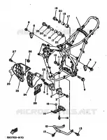 CADRE pour Yamaha TT250 de 1989