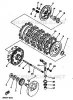 EMBRAYAGE DE DEMARREUR pour Yamaha TT250 de 1989