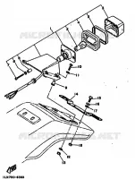 FEU ARRIERE pour Yamaha TT250 de 1989