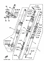 FOURCHE pour Yamaha TT250 de 1989