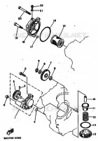 POMPE A HUILE pour Yamaha TT250 de 1989