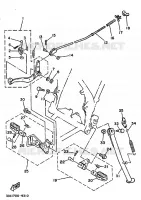SUPPORT / REPOSE PIEDS pour Yamaha TT250 de 1989