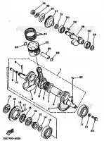 VILEBREQUIN / PISTON pour Yamaha TT250 de 1989