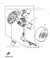 ALLUMAGE pour Yamaha TT350 de 1989