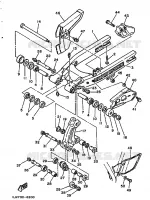 BRAS ARRIERE pour Yamaha TT350 de 1989
