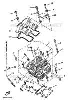 CULASSE pour Yamaha TT350 de 1989