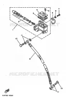 MAITRE CYLINDRE DE FREIN AVANT pour Yamaha TT350 de 1989