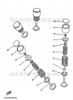 SOUPAPE pour Yamaha TT350 de 1989