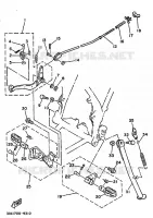 SUPPORT / REPOSE PIEDS pour Yamaha TT350 de 1989