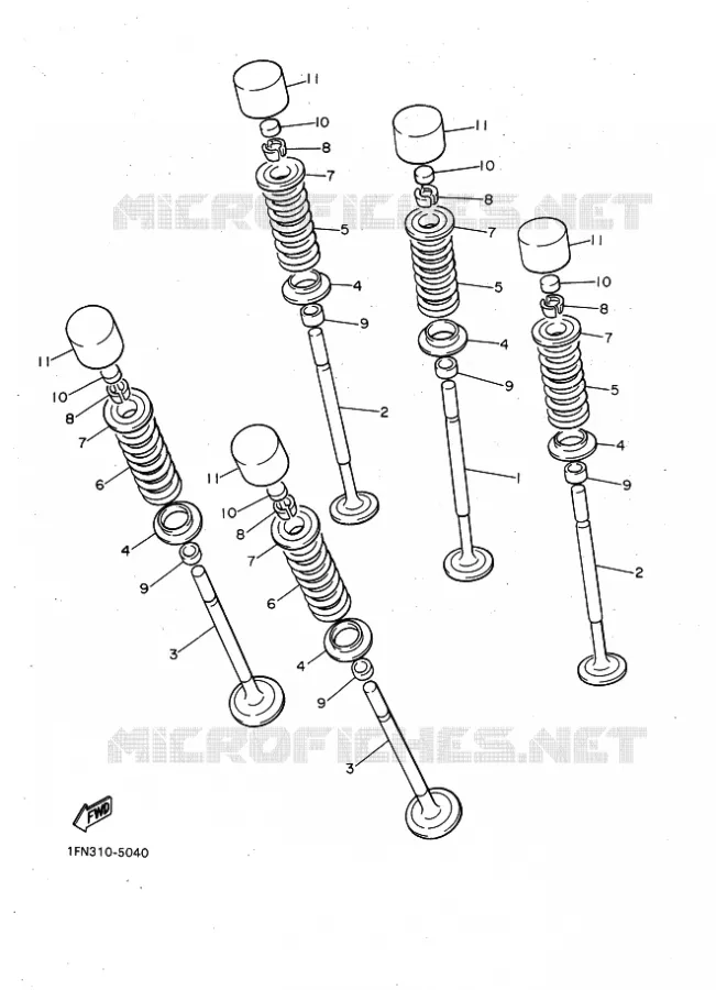 SOUPAPE Yamaha MOTO 750 1988 FZ GENESIS  FZ750 GENESIS