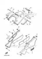 COUVERCLE LATERAL pour Yamaha TDR240 de 1988