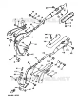 ECHAPPEMENT pour Yamaha TDR240 de 1988
