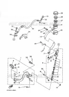 MAITRE CYLINDRE DE FREIN ARRIERE pour Yamaha TDR240 de 1988