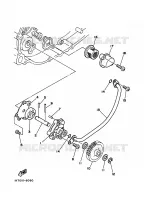 POMPE A HUILE 2 pour Yamaha TDR240 de 1988