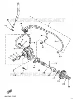POMPE A HUILE pour Yamaha TDR240 de 1988