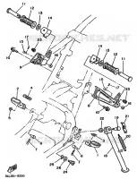 SUPPORT / REPOSE PIEDS pour Yamaha TDR240 de 1988