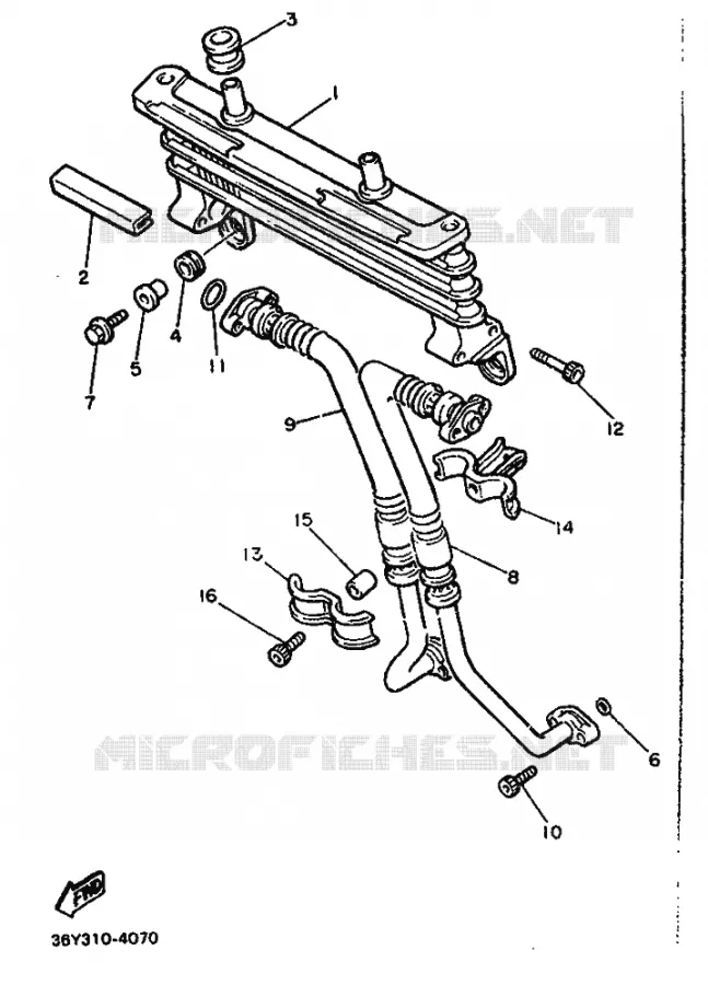 RADIATEUR D'HUILE / ECHANGEUR Yamaha MOTO 1200 1986 FJ  FJ1200