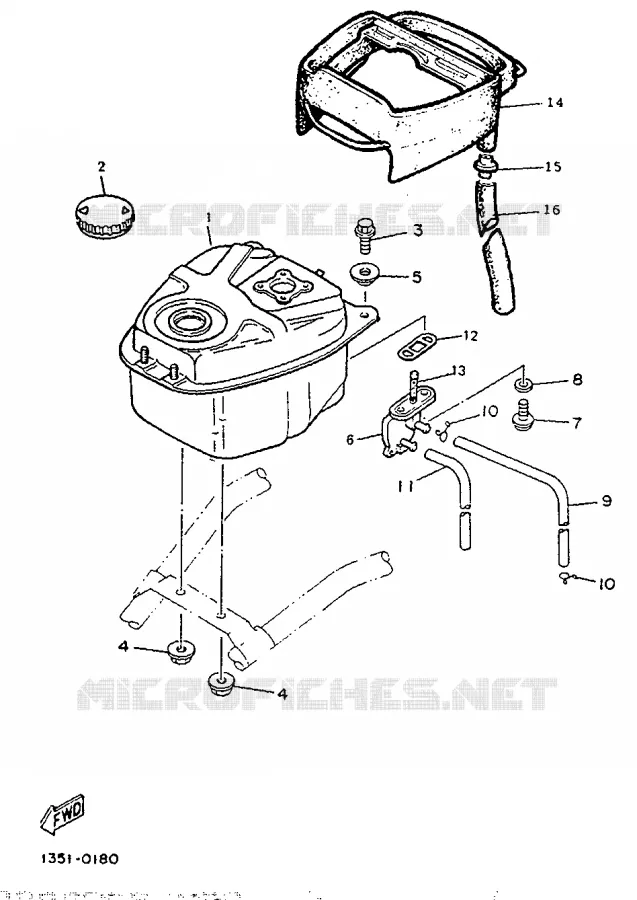 RESERVOIR A ESSENCE Yamaha SCOOTER 50 1994 BOOSTER  CW50