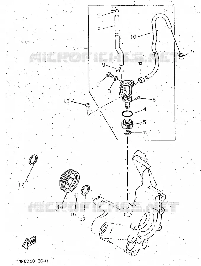 POMPE A HUILE Yamaha SCOOTER 50 1997 BOOSTER  CW50