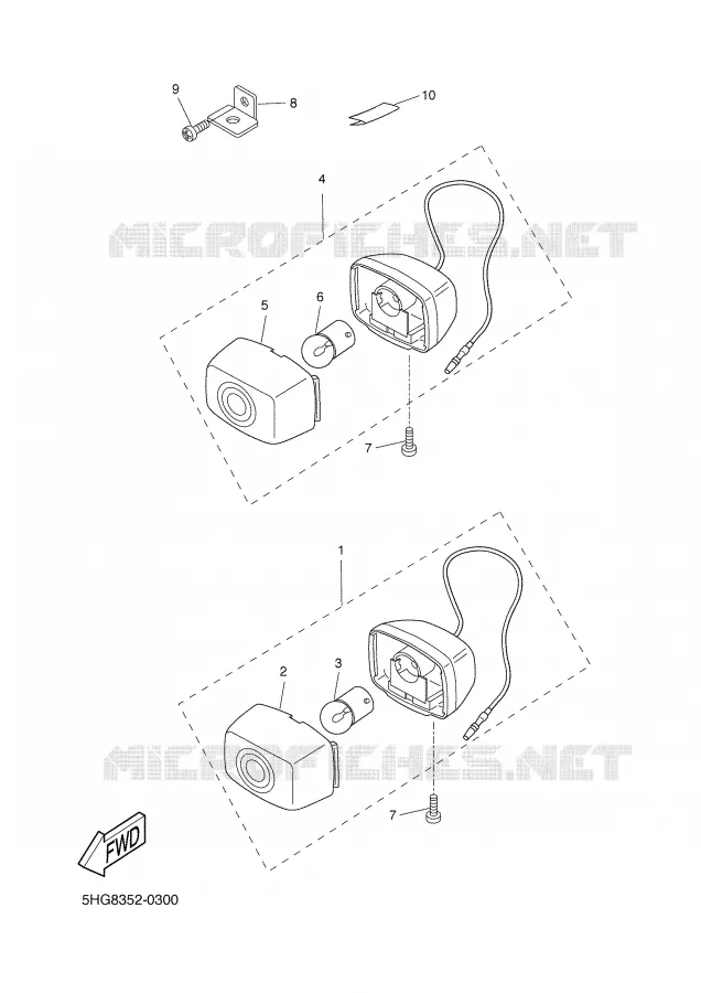 CLIGNOTANT Yamaha SCOOTER 50 2002 BOOSTER  CW50