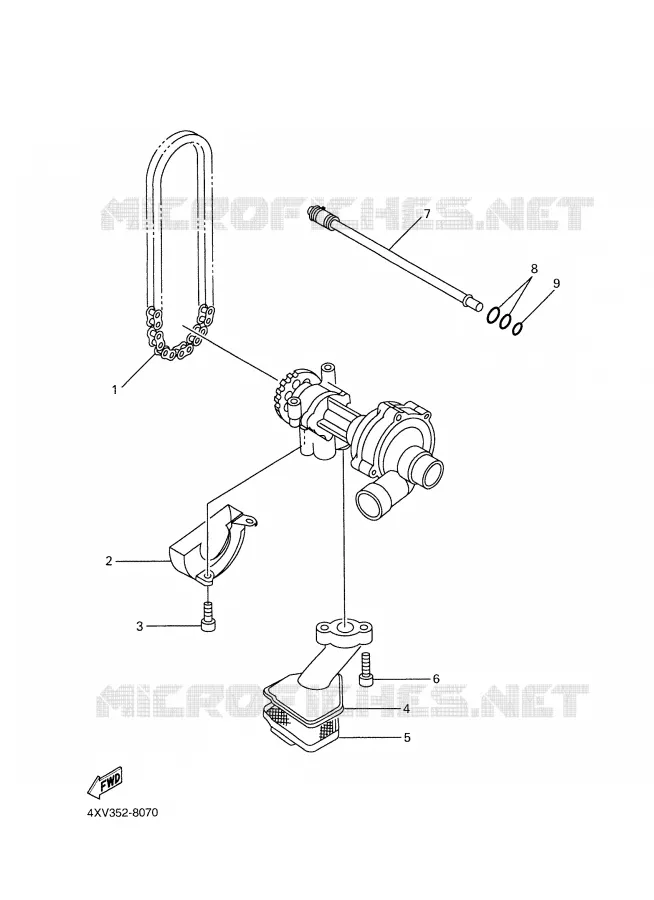 POMPE A HUILE Yamaha MOTO 1000 2004 FAZER  FZS1000 FAZER