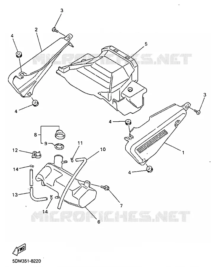 COUVERCLE LATERAL Yamaha MOTO 600 1999 FAZER  FZS600
