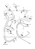 GUIDON ET CABLES pour Yamaha XVS1100 de 2003