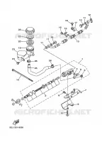 MAITRE CYLINDRE DE FREIN ARRIERE pour Yamaha XVS1100 de 2003