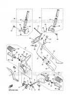 SUPPORT / REPOSE PIEDS pour Yamaha XVS1100 de 2003