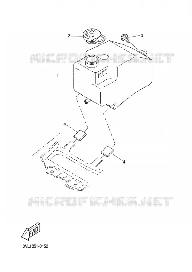 RESERVOIR D'HUILE Yamaha SCOOTER 50 2003 BOOSTER  CW50L