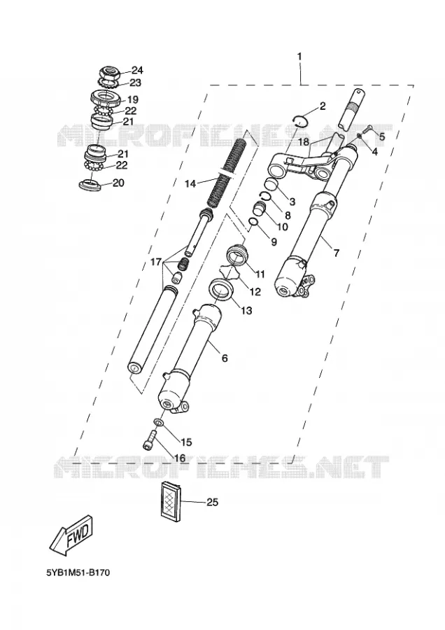 FOURCHE Yamaha SCOOTER 50 2003 ROCKET  CW50RSP POWER ROCKET