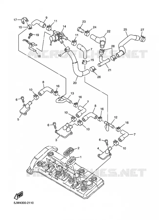 SYSTÈME D'ADMISSION D'AIR AIS Yamaha MOTO 1300 2003 FJR  FJR1300 FJR13R FJR