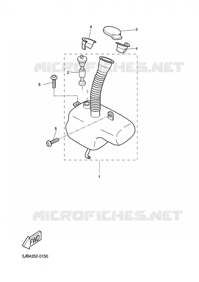 RESERVOIR D'HUILE Yamaha SCOOTER 50 2003 FLIPPER  YH50 FLIPPER