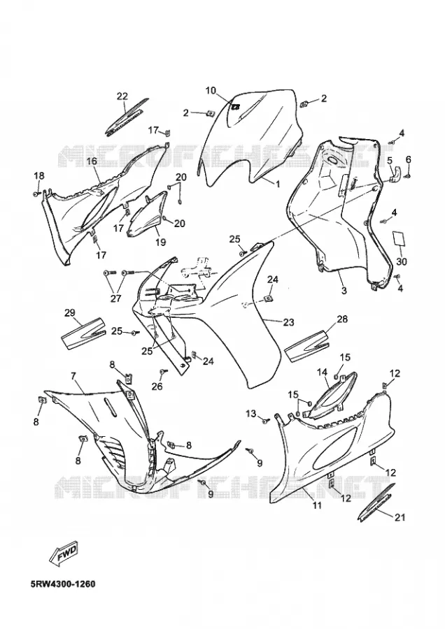 PROTEGE JAMBES Yamaha SCOOTER 50 2003 MACH G  CS50Z MACH G LIQUIDE