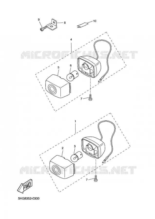 CLIGNOTANT Yamaha SCOOTER 50 2003 BOOSTER  CW50
