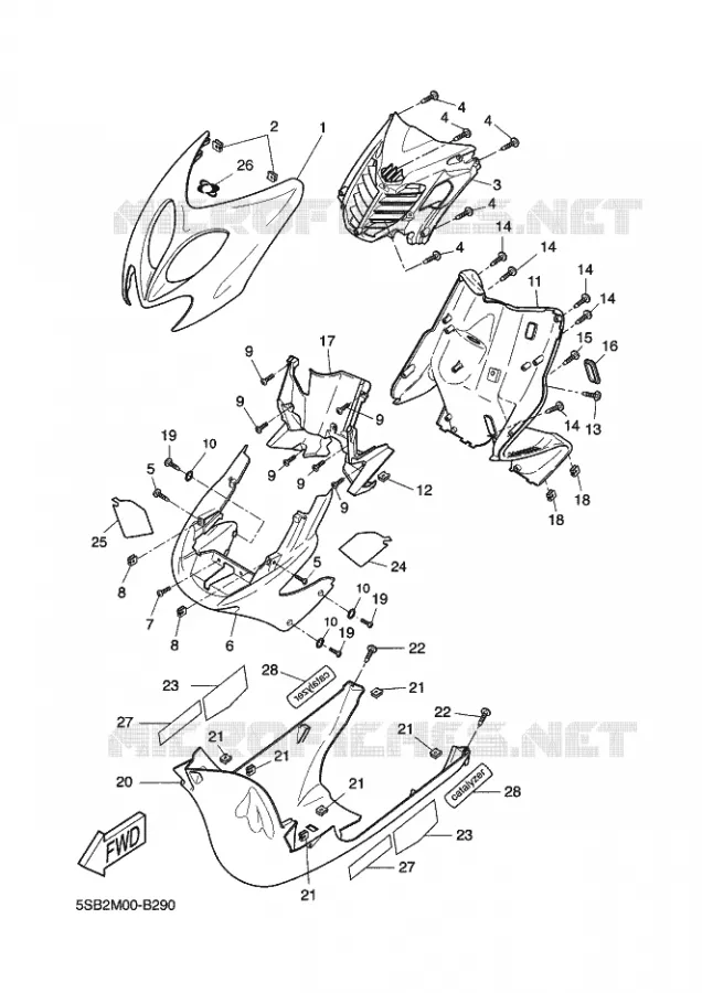 PROTEGE JAMBES Yamaha SCOOTER 50 2003 NITRO  YQ50 NITRO