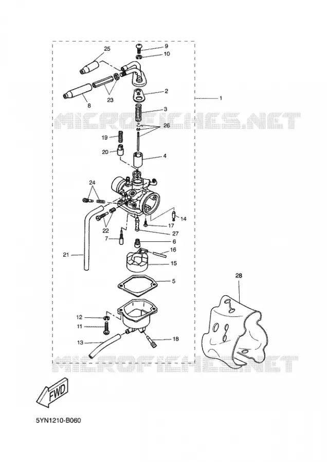 CARBURATEUR Yamaha SCOOTER 50 2003 STUNT  EW50 STUNT