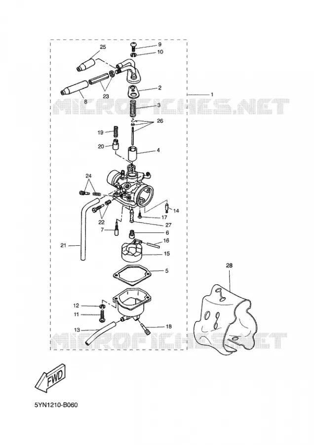 CARBURATEUR Yamaha SCOOTER 50 2003 STUNT  EW50 STUNT