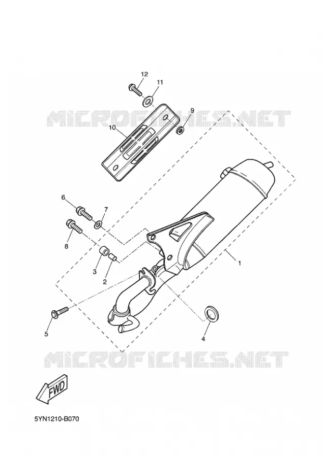 ECHAPPEMENT Yamaha SCOOTER 50 2003 STUNT  EW50 STUNT