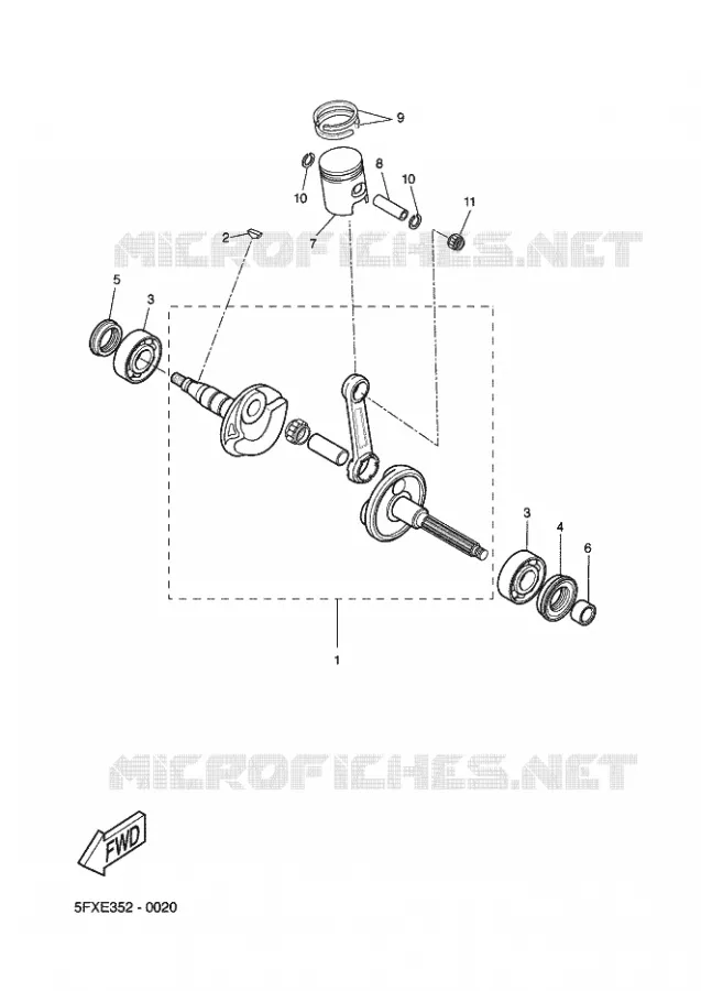 VILEBREQUIN / PISTON Yamaha SCOOTER 50 2003 ROCKET  CW50RSP POWER ROCKET